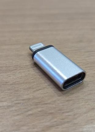 Переходник - адаптер usb type c - apple lightning 2