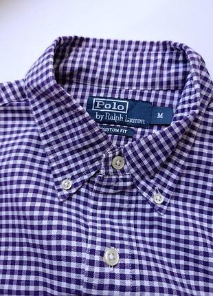 Клетчатая рубашка от бренда polo ralph lauren р. м
