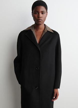 Пальто женское cos double-faced wool long coat / s 5