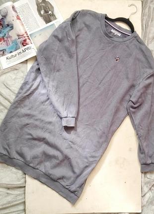 Платье свитшот сиреневого цвета на флисе u.s. polo assn