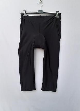Велосипедные капри женские crosswave soft-shell на флисе с памперсом l/xl утепленные