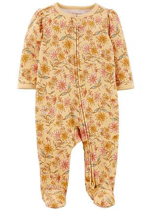 Хлопковый человечек carters sleep &amp; play, 3m, 6m, 9м