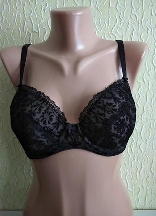 Красивый бархатный с сеточный бюстгальтер 70d, ann summers