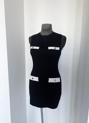Сукня zara s чорна в стилі олд мані