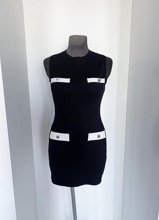 Сукня zara s чорна в стилі олд мані
