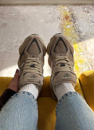 New balance 9060 beige brown blue 6