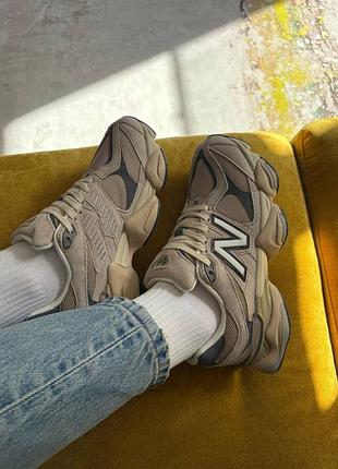New balance 9060 beige brown blue 5