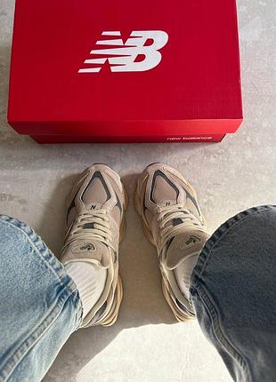 New balance 9060 beige brown blue 10