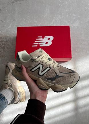 New balance 9060 beige brown blue 4