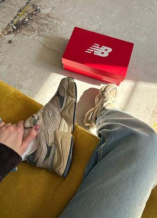 New balance 9060 beige brown blue 3