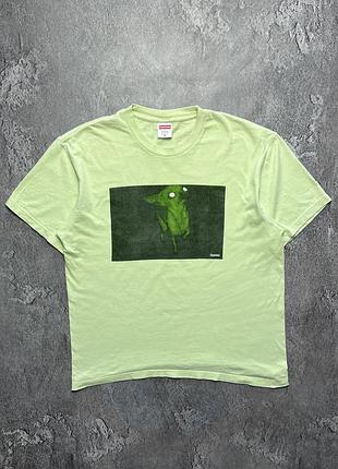 Vibtage винтажная футболка supreme суприм big logo y2k size m размер м