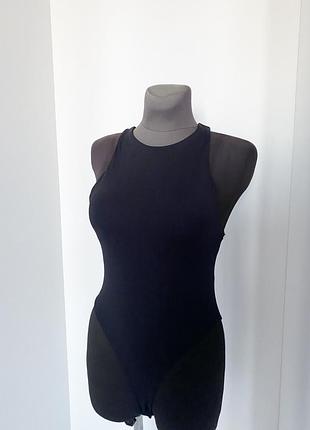 Боді чорне zara s-m масло 2