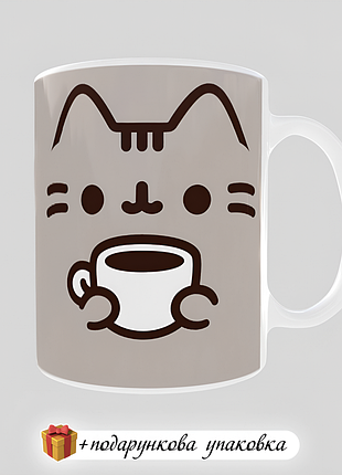 🎁подарок чашка для девочки pusheen детская пушин 3
