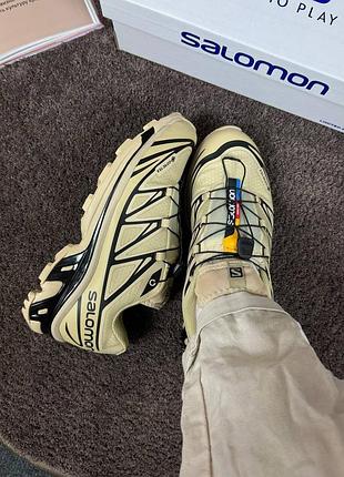 Salomon xt-6 gore-tex beige&amp;black 3