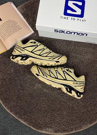 Salomon xt-6 gore-tex beige&amp;black 5