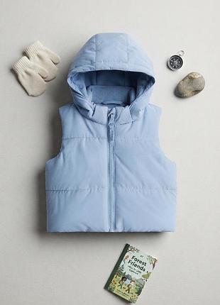 Теплий жилет дутий 86 см 18м нм h&m для хлопчика жилетка