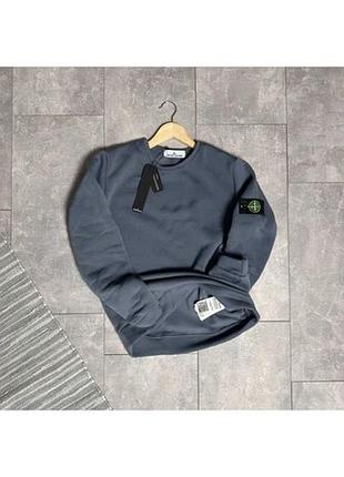 Світшот stone island на флісі зима,бавовна