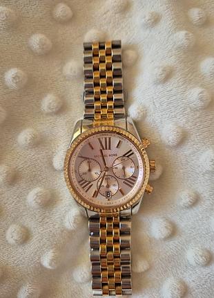 Женские наручные часы michael kors lexington mk5735 с трехцветным дизайном корпуса и браслета