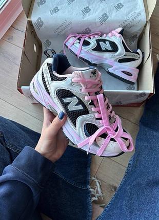 New balance 530 custom black pink