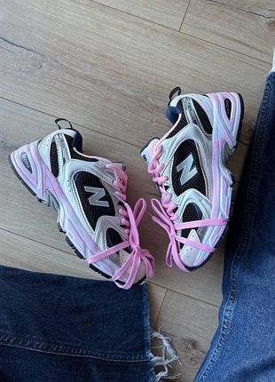 New balance 530 custom black pink 8