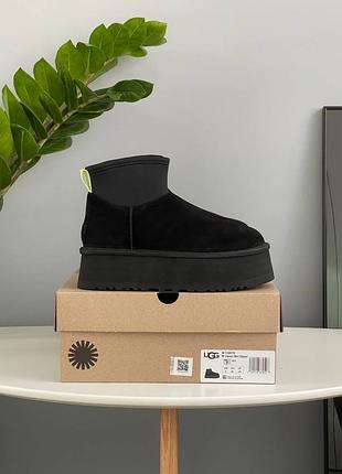 Жіночі угги ugg classic mini dipper black 2