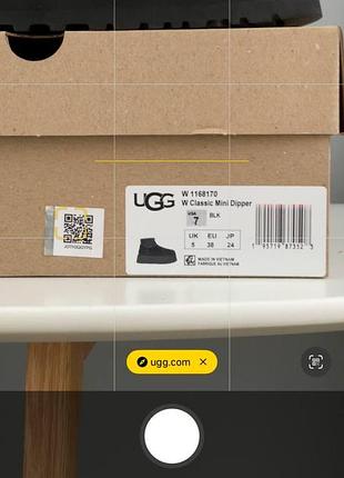 Жіночі угги ugg classic mini dipper black 5