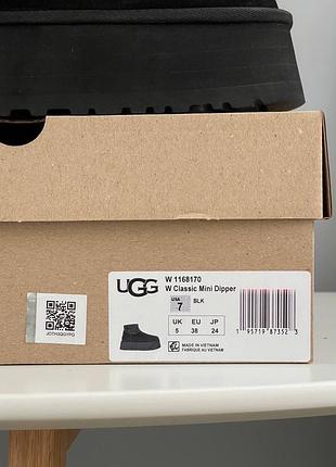 Жіночі угги ugg classic mini dipper black 3