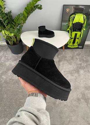 Жіночі угги ugg classic mini dipper black 6
