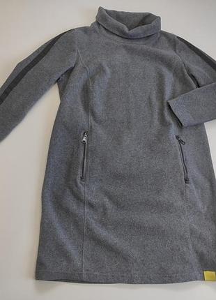Флісова подовжена кофта туніка під шию l/xl ог 118-124см