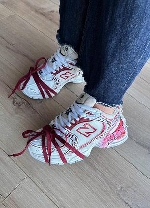 New balance 530 custom blood white 5