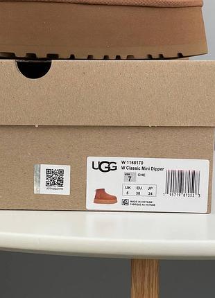 Угги жіночі ugg classic mini dipper chestnut 6