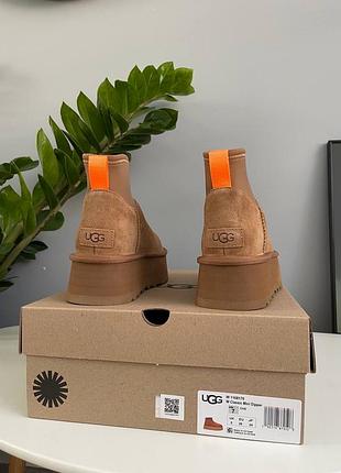 Угги жіночі ugg classic mini dipper chestnut 4