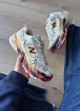 New balance 530 custom beige red