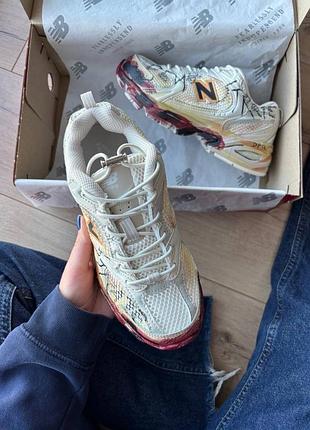 New balance 530 custom beige red 5