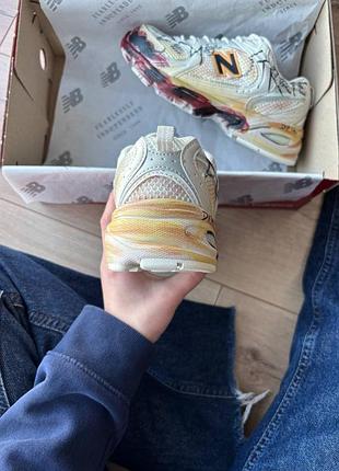 New balance 530 custom beige red 8
