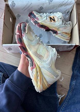 New balance 530 custom beige red 10