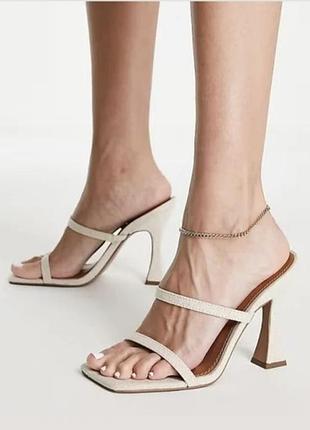 Шикарные мюли льняные asos 3