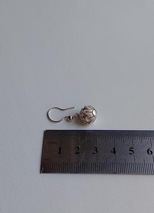 Винтажные серебряные серьги 4
