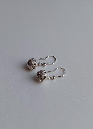 Винтажные серебряные серьги