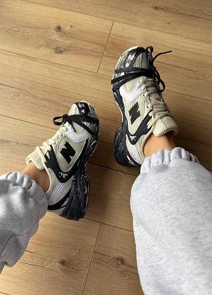 New balance 530 custom black beige silver 10