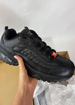 Мужские кожаные кроссовки skechers energy afterburn 50,5 размер