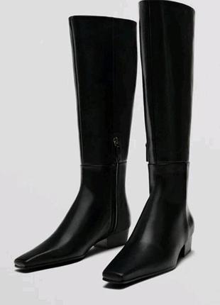 Чоботи massimo dutti. шкіра, ідеальний стан 6