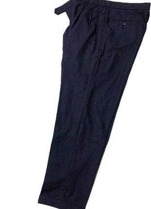 Herringbone wool trousers 2-tuck брюки з защипами 8