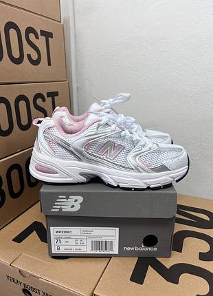 Кросівки new balance 530 silver pink / нью беленс 530 білі рожеві 36 37 38 39 40