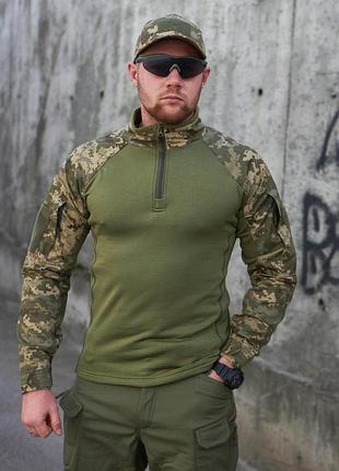 Убакс флисовый вафелька, пиксель зуда military