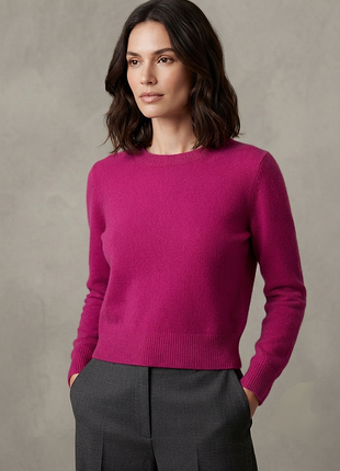 Рожевий светр кашемір вовна розмір м cashmere blend