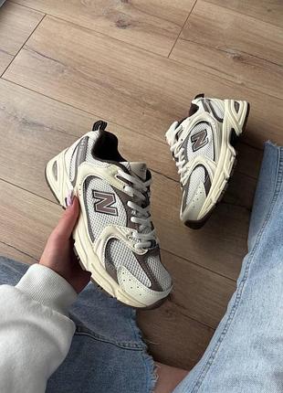 New balance 530 white brown