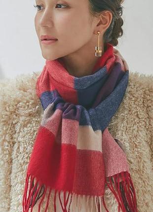 Шарф у клітинку м'якенький couture created in scotland 32x164см