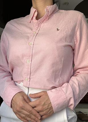 Розовая рубашка polo ralph lauren 4
