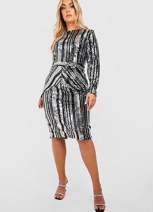 Шикарна сукня від boohoo в розмірі 16